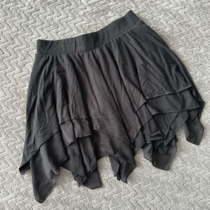 Dolls Kill Black Layered Skirt